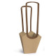 BOLSA AQUA 11CMX11CMX20CMX17,5CM NATURAL X10UNI