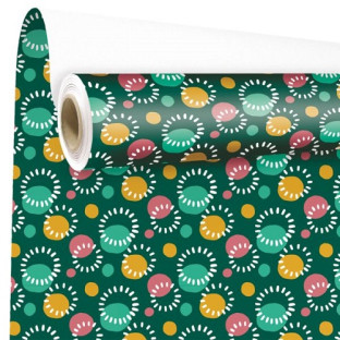 BOBINA PAPEL MATHILDE 69CMX50M VERDE COMB.