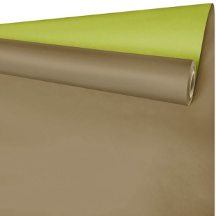 BOBINA PAPEL AFFSET 79CMX50M VERDE/MARRON