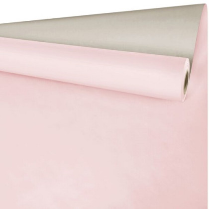 BOBINA PAPEL AFFSET 79CMX50M ROSA/GRIS