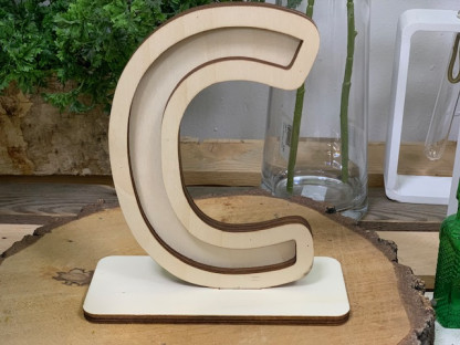 LETRA MADERA C