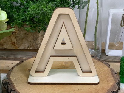 LETRA MADERA A