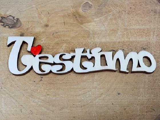 LETRA MADERA "T'ESTIMO" COR PAQ X 12UNI