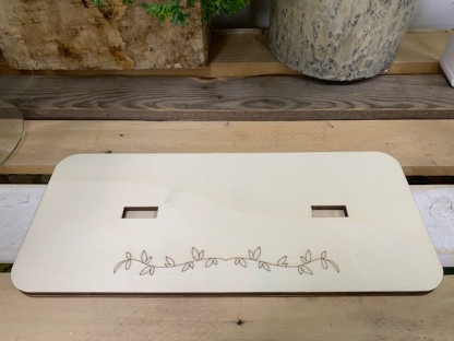 BASE MADERA PARA DOS NÚMEROS