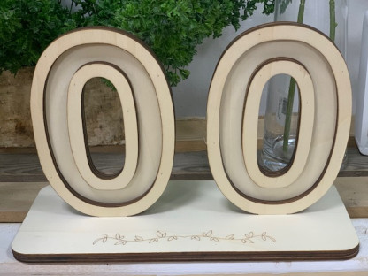 NÚMERO 0 PARA BASE MADERA