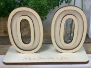 NÚMERO 0 PARA BASE MADERA