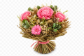BOUQUET ILER DRY Ø25 ROSA.